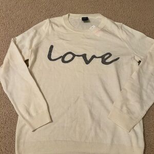 Gap women’s love sweater newest tag size medium